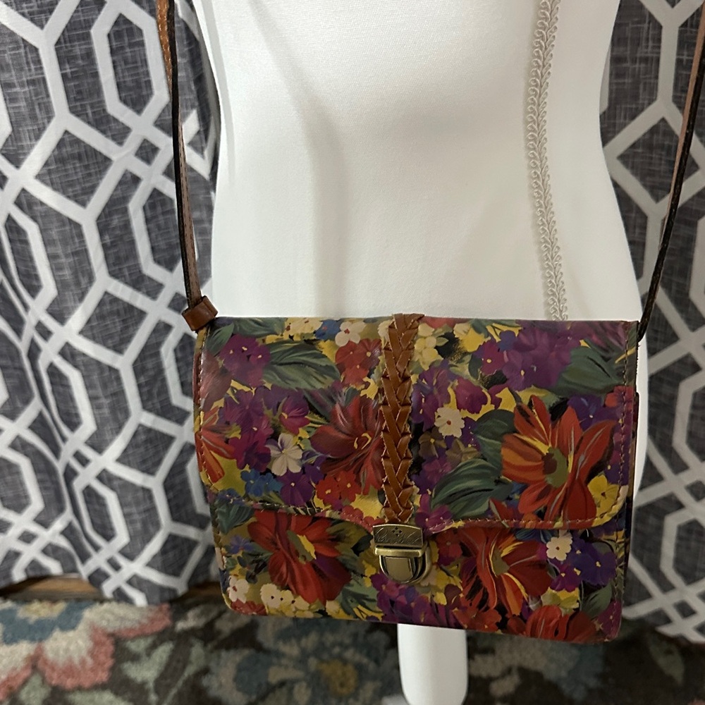 Patricia Nash Multicolor Floral Crossbody Bag